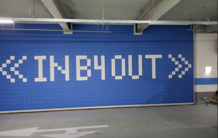 지하주차장 벽체 마감 사례 4